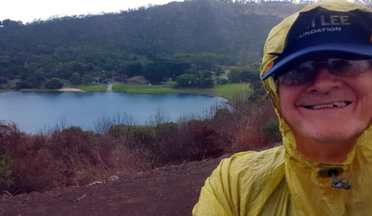 Blue Lake and Poncho Tarp
